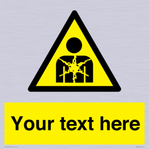 Custom Warning substance or mixture presenting a health hazard